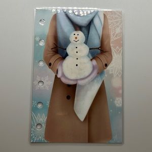 Winter theme dashboard insert for A7 pocket size agenda